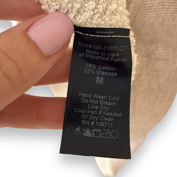 Jenni Kayne Saturday Sweatshirt French Terry Oatmeal Medium Women’s - Picture 6 of 8